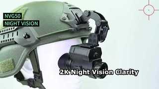 Gafas de visión nocturna digital 2K, casco NVG montado para táctica, caza, visión nocturna Monoc PVS-14