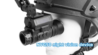 Resolución 2K del dispositivo de visión nocturna con auriculares NVG50 con brújula electrónica