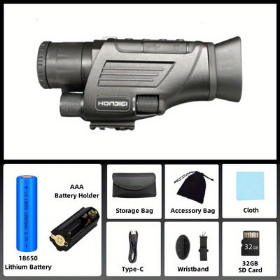 Definición 1080P Monocular de visión nocturna con iluminador IR de 850NM