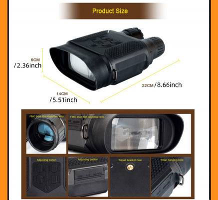 Compacto NV400B binoculares digitales de visión nocturna 2X Magnificación óptica 3W LED infrarrojo 320 * 240 pantalla