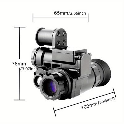 120x80x59mm Casco militar Montado Gafas de visión nocturna Wifi IR 1080p Hd