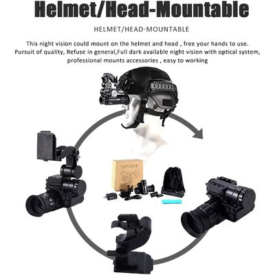 120x80x59mm Casco militar Montado Gafas de visión nocturna Wifi IR 1080p Hd