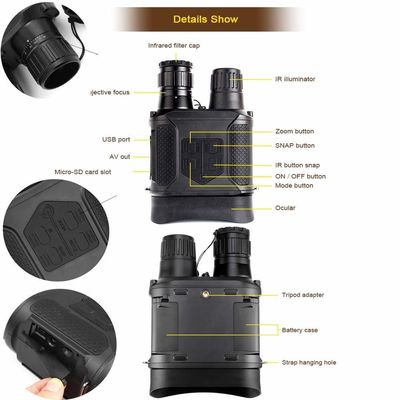 Escope digital de día y visión nocturna gafas de visión telescopio binocular