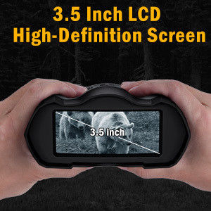 3.7V Digital Recargable Visión nocturna Binoculares de caza 1080P infrarrojos