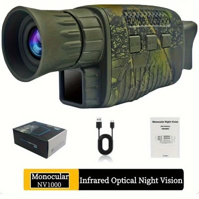 5x8 Ir Visión Óptica Visión nocturna Binoculares Infrarrojos Monoculares térmicos Tarjeta de 16 GB