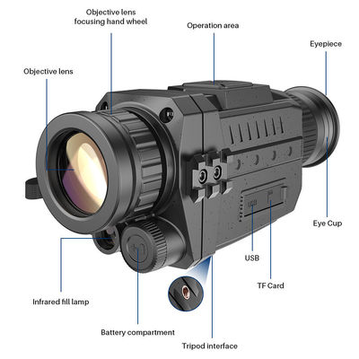 1280X1042 Visión nocturna Binoculares monoculares Gafas de protección Patrulla Seguridad de aventura