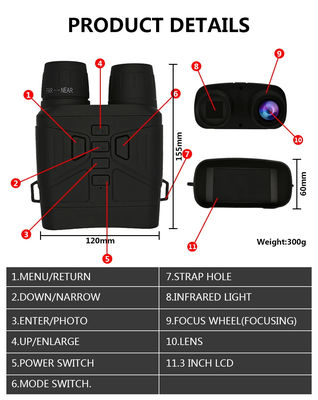 NV4000 Telescopio de visión nocturna binocular Mini Pocket 4K Foto de video