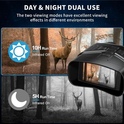 400m IR Distancia de 3 pulgadas Display Digital de visión nocturna Binoculares de vigilancia Ejército Nvgs