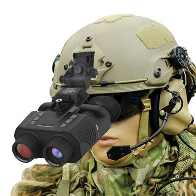 Enfrarrojos IR binoculares de visión nocturna 850nm 8X Digital HD cabeza montada para el casco