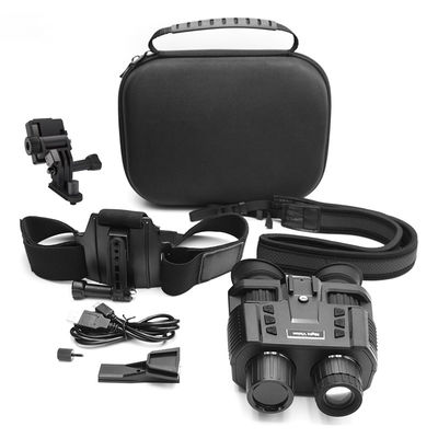 Enfrarrojos IR binoculares de visión nocturna 850nm 8X Digital HD cabeza montada para el casco