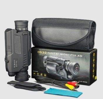 Visión nocturna de infrarrojos 5X Monocular HD Digital Scope para la caza al aire libre Envg Gafas