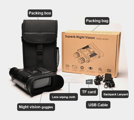 Binoculares de visión nocturna de infrarrojos digitales para adultos Tarjeta SD 4Gb 64Gb Binoculares nocturnos