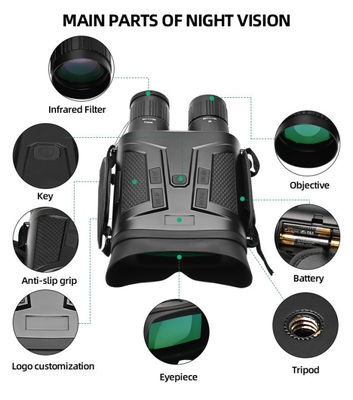 Cuestión militar Gafas de visión nocturna Nv800s 64g 800m Telescopio digital Binocular de caza