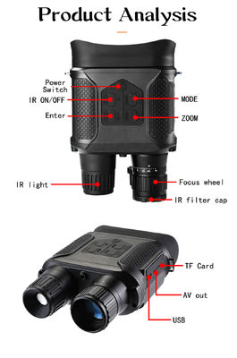 Gafas de visión nocturna de alta precisión con zoom digital 7x para observación al aire libre