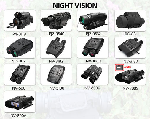 3x Magnificación NV3180 Telescopio infrarrojo de 32 g Binoculares para caza y visión nocturna