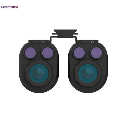 Campo de visión de 120 grados Casco de visión nocturna negro con batería de iones de litio recargable