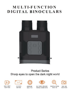 Binoculares de visión diurna y nocturna 4MM Lente 5X 850NM infrarroja