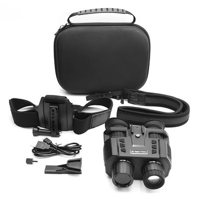 Casco Visor nocturno montado Binoculares Gafas IR Óptica digital Visión para la caza