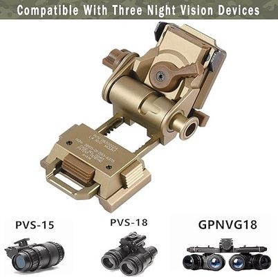5.76 oz Gafas de visión nocturna Casco Binocular montado NVG L4G24 Metal