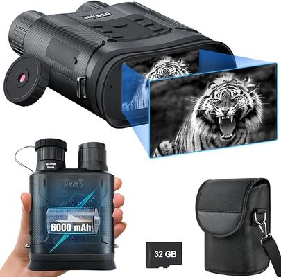 Visión nocturna Binoculares Iluminación IR 1.5m-400m 1080P 850NM LED 256GB Día Noche