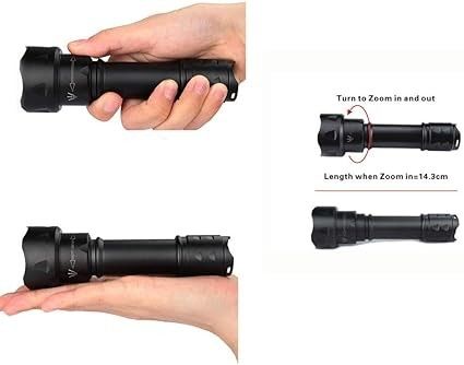 Luz de linterna infrarroja antorcha 850nm Batería con cargador maximiza tu rendimiento