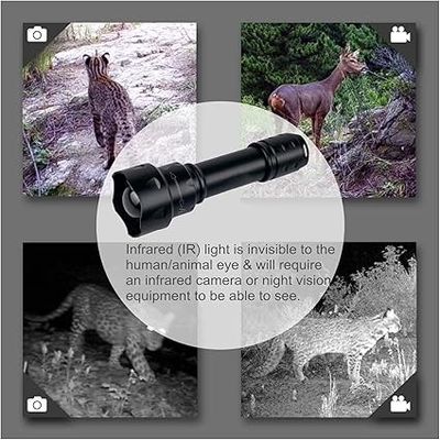 Luz de linterna infrarroja antorcha 850nm Batería con cargador maximiza tu rendimiento