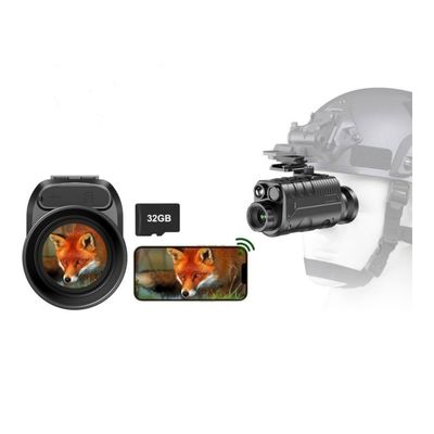 Casco de visión nocturna recargable con campo de visión de 120 grados y larga duración de la batería