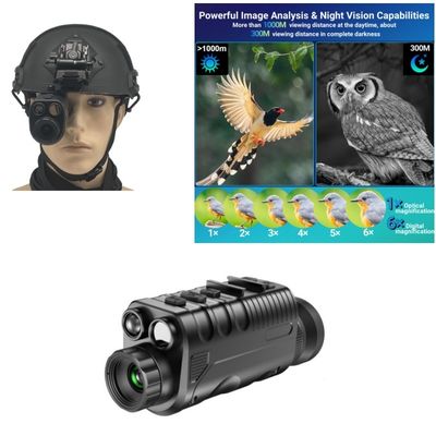 Objetivo de 34 mm 1080p Dispositivo de visión nocturna de infrarrojo binocular 5x256GB