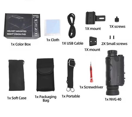 Rifle de largo alcance de alcance monocular de precisión HD cámara 4K 6X 4X táctica