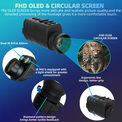 Casco mejorado Visión nocturna Montable Monocular Doble Infrarrojo Visibilidad óptima