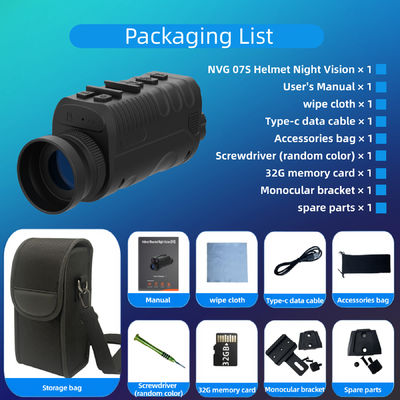 Casco mejorado Visión nocturna Montable Monocular Doble Infrarrojo Visibilidad óptima