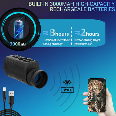 4k binoculares de visión nocturna gafas de protección casco doble infrarrojo 850NM 940NM Intercambiable 3W