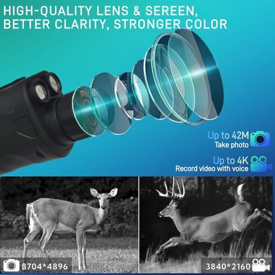 4k binoculares de visión nocturna gafas de protección casco doble infrarrojo 850NM 940NM Intercambiable 3W