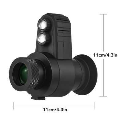Dispositivo de visión nocturna monocular de infrarrojos de 300 metros con retículo digital.