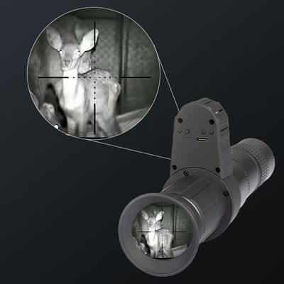 Cruce monocular Cursor Dispositivo de visión nocturna digital Infrarrojo Dispositivo de visión nocturna diurno de uso nocturno 500M Distancia de visión en negro completo 4X Dispositivo de visión nocturna digital