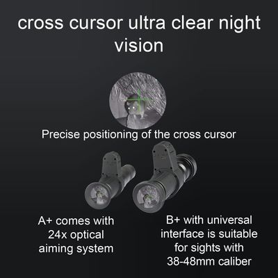 Cruce monocular Cursor Dispositivo de visión nocturna digital Infrarrojo Dispositivo de visión nocturna diurno de uso nocturno 500M Distancia de visión en negro completo 4X Dispositivo de visión nocturna digital