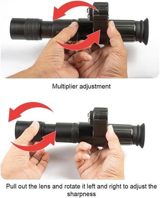 Cruce monocular Cursor Dispositivo de visión nocturna digital Infrarrojo Dispositivo de visión nocturna diurno de uso nocturno 500M Distancia de visión en negro completo 4X Dispositivo de visión nocturna digital