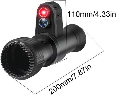 Cruce monocular Cursor Dispositivo de visión nocturna digital Infrarrojo Dispositivo de visión nocturna diurno de uso nocturno 500M Distancia de visión en negro completo 4X Dispositivo de visión nocturna digital