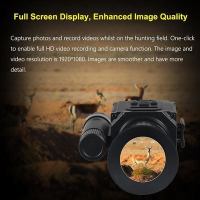 Monocular de visión nocturna digital HD 1080P con infrarrojos, alcance de visión nocturna con zoom AI 5X, grabación de video, cámara de visión nocturna para caza, vigilancia y observación de vida silvestre